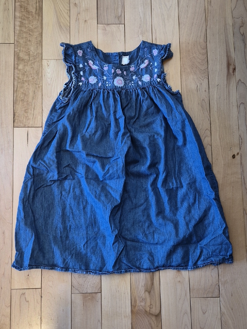 Girls Size 10/12 GAP Denim Embroidered Sundress